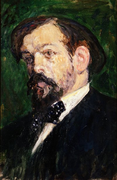 Porträt von Claude Debussy (1862-1918) von Jacques Emile Blanche